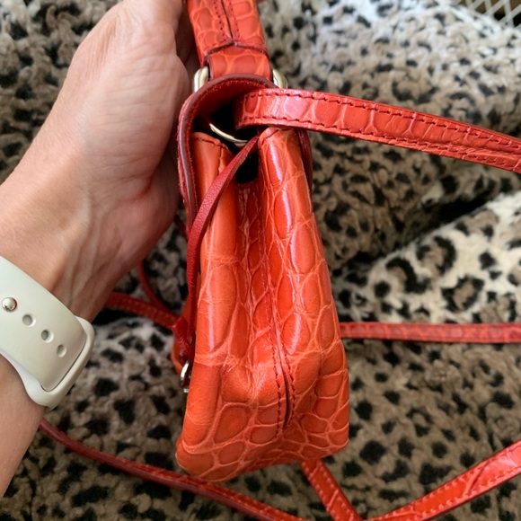 ⚫️SOLD⚫️Furla Mini Croc Crossbody & Dustbag - Picture 6 of 14